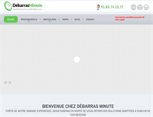 Tablet Screenshot of debarras-minute.com